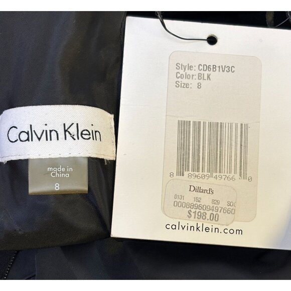 NWT Calvin Klein Black Sleeveless Long Dress Size 8 - Picture 4 of 4